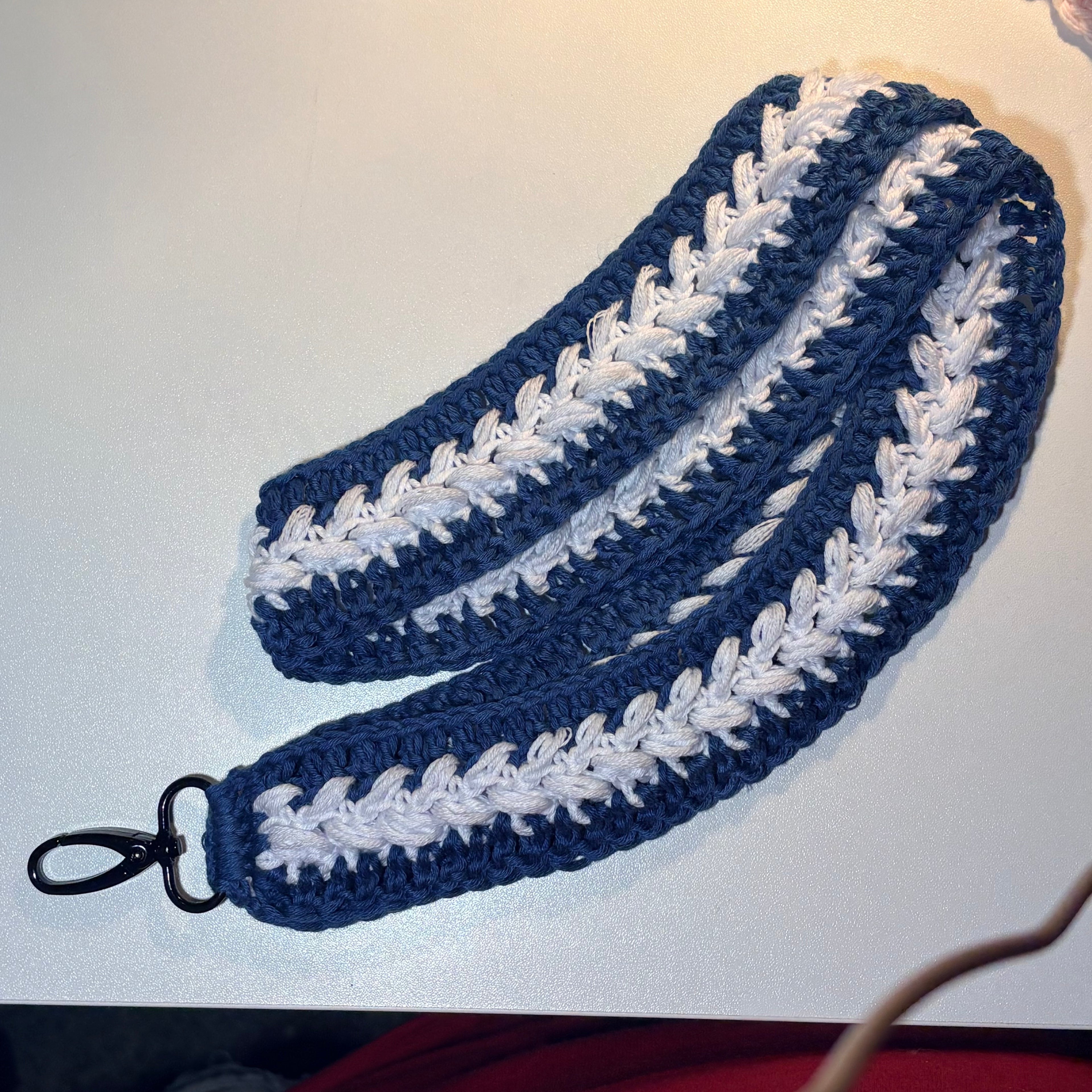 Crocheted lanyard