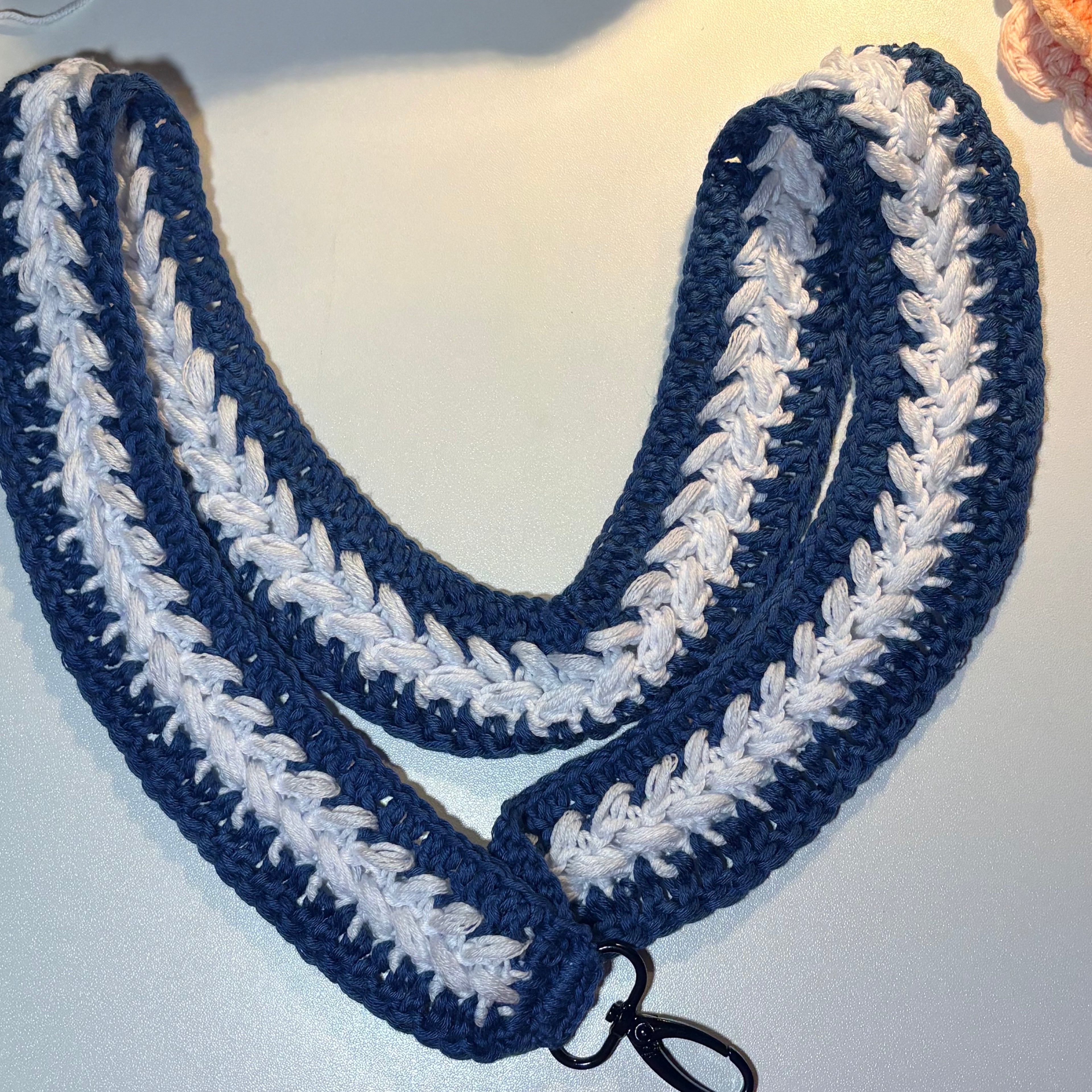 Crocheted lanyard