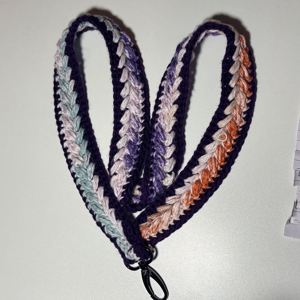 Crochet lanyard